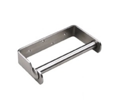 Single Toilet Roll Holder in Satin Stainless Steel