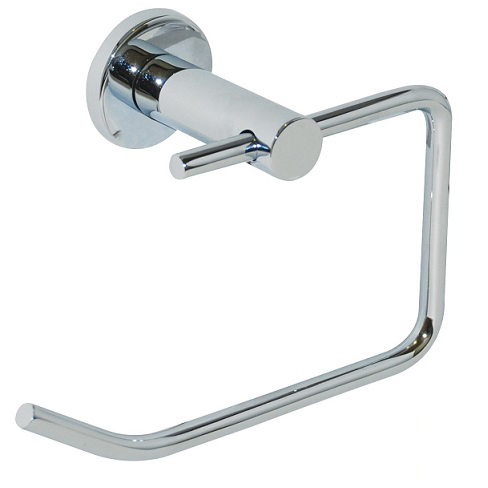 Lachlan Single Toilet Roll Holder in Bright Chrome Plate