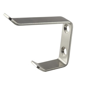 Hat and Coat Hook in Satin Stainless Steel