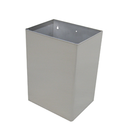 23L Wall Mount Waste Receptacle in Satin Stainless Steel
