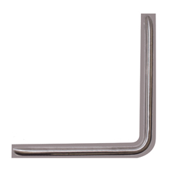 450mm x 450mm 90° Ambulant Anti-Ligature Grab Rail in Satin Stainless Steel