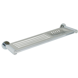 350mm Lachlan Combined Shelf & Soap Dish in Bright Chrome Plate