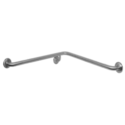 750mm x750mm Corner Wall Flush Mount Shower Grab Rail RH in Satin Stainless Steel
